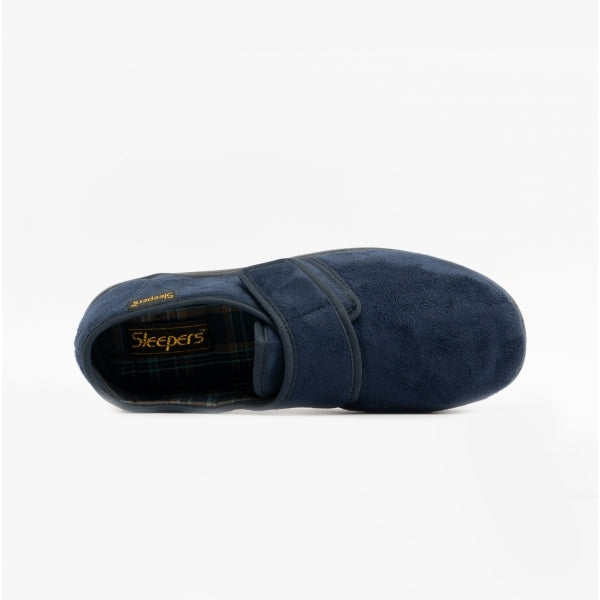 Sleepers TOM Mens Full Slippers Navy Blue