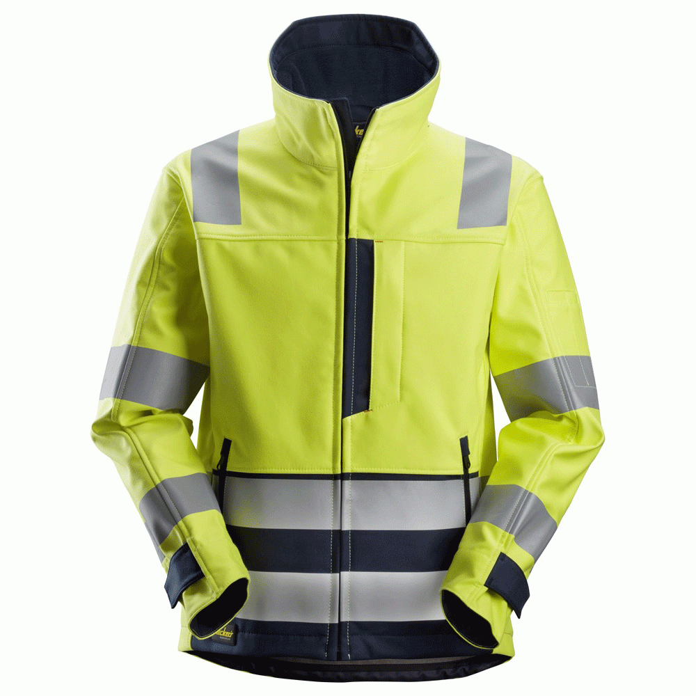 Snickers 1260 ProtecWork Hi-Vis Arc Protection Softshell Jacket Class 3
