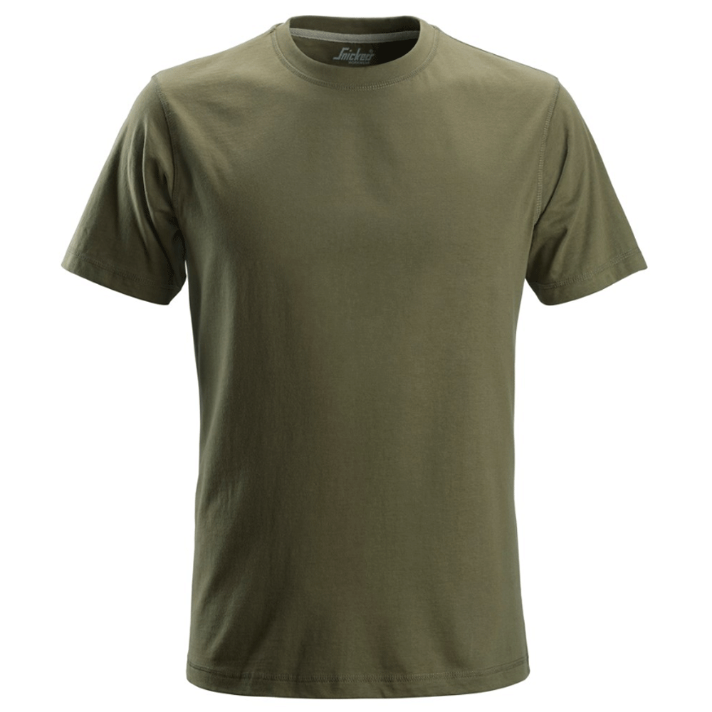 Snickers 2502 Classic Cre Neck T-Shirt 100% Combed Cotton Various Colours