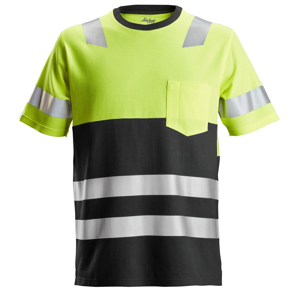 Snickers 2534 AllroundWork, Hi-Vis T-Shirt CL 1 Various Colours