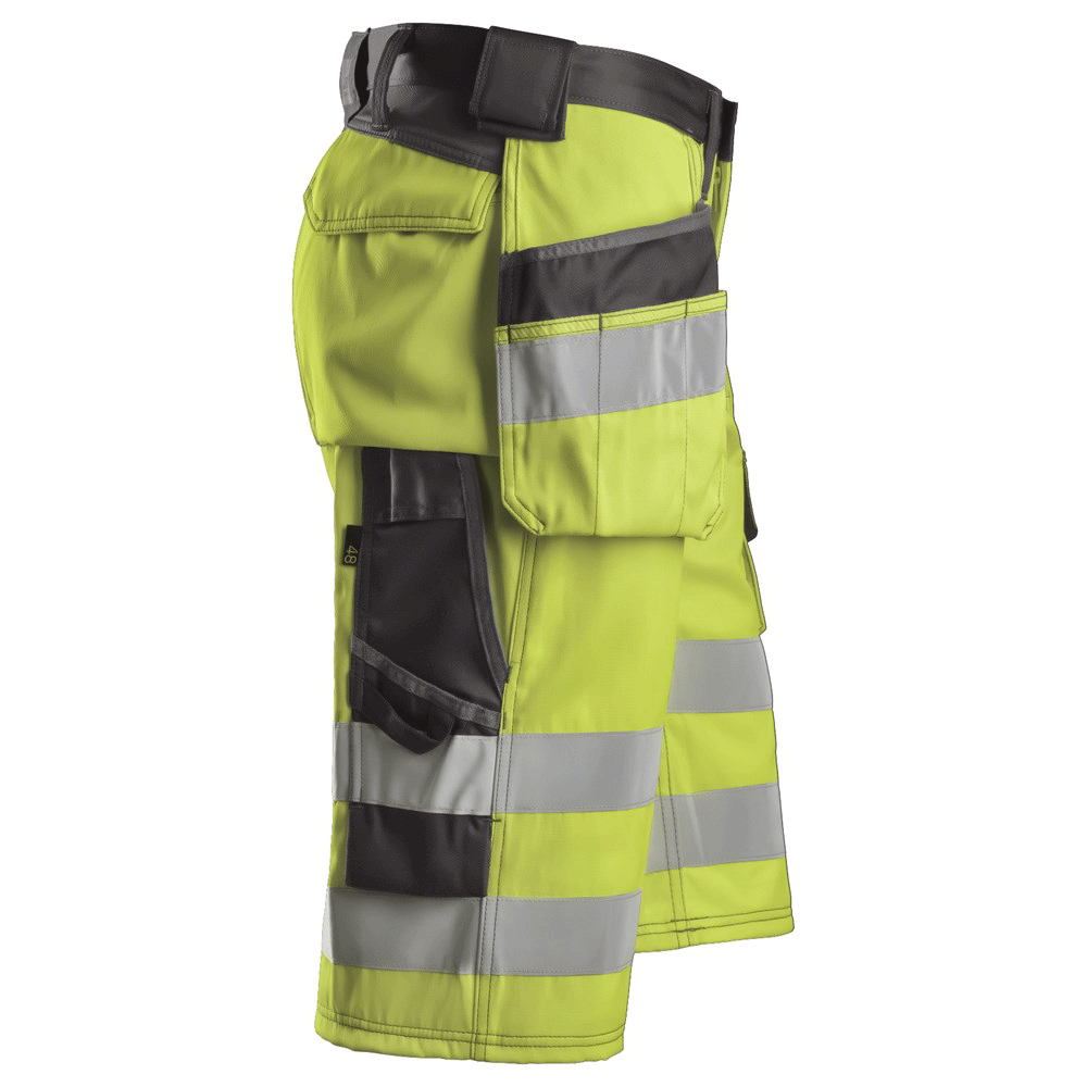 Snickers 3033 Hi-Vis Holster Pocket Shorts, Class 1 Various Colours