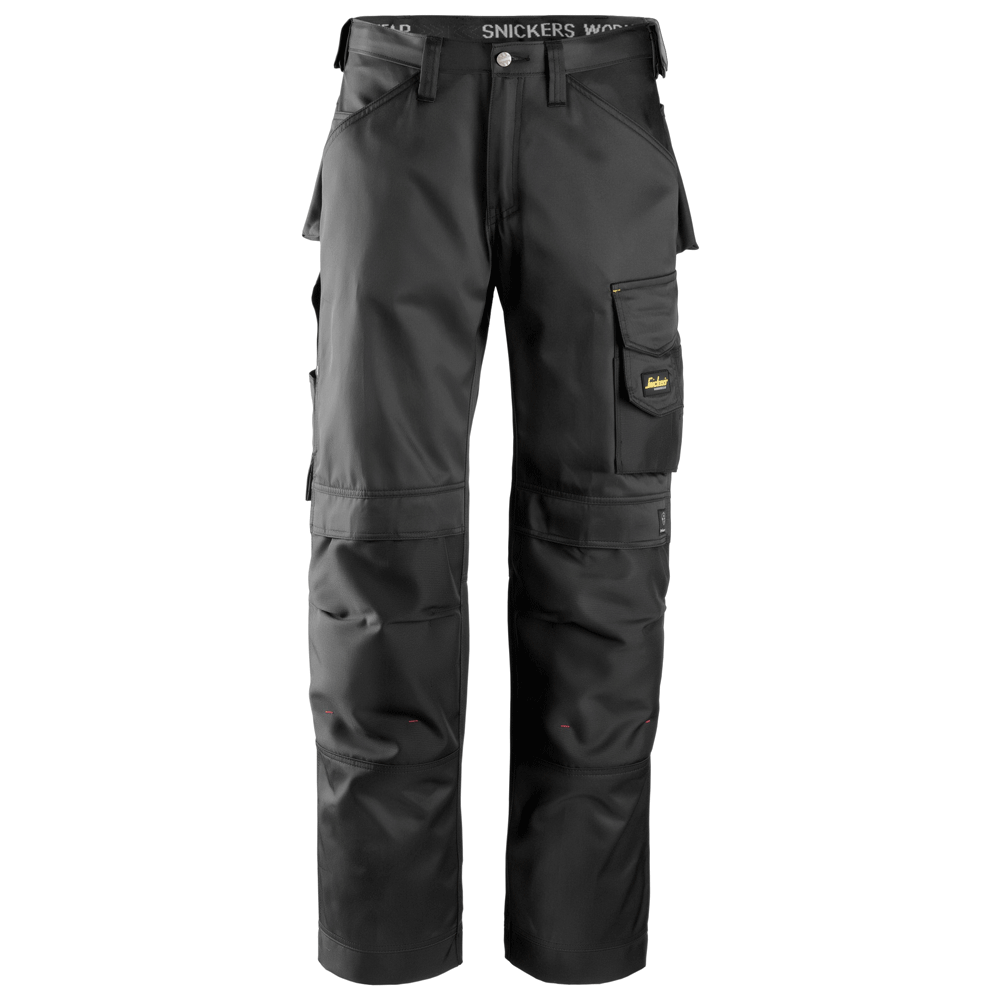 Snickers 3312 Craftsmen Trousers, DuraTwill Black