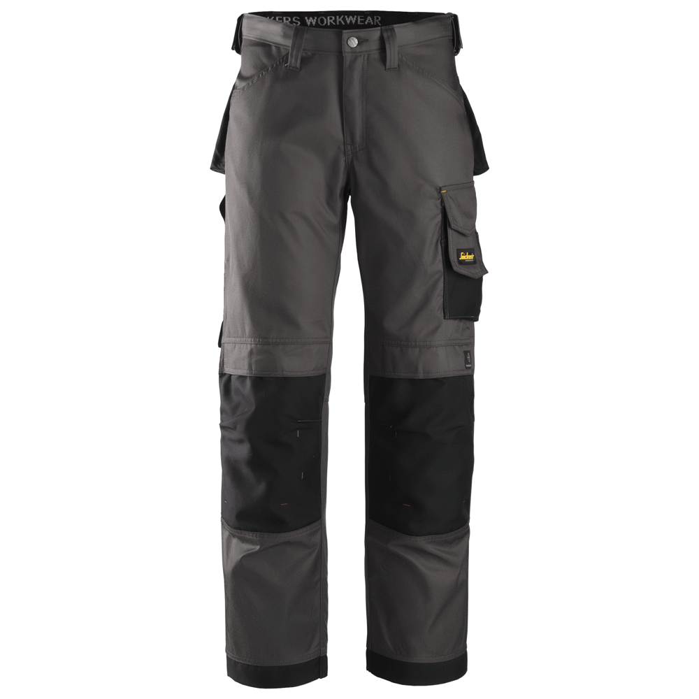 Snickers 3312 Craftsmen Trousers, DuraTwill Muted Black/Black