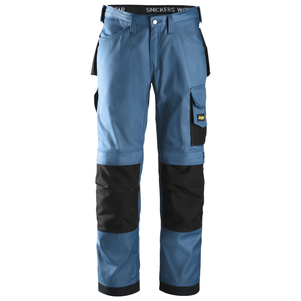 Snickers 3312 Craftsmen Trousers, DuraTwill Ocean Blue/Black