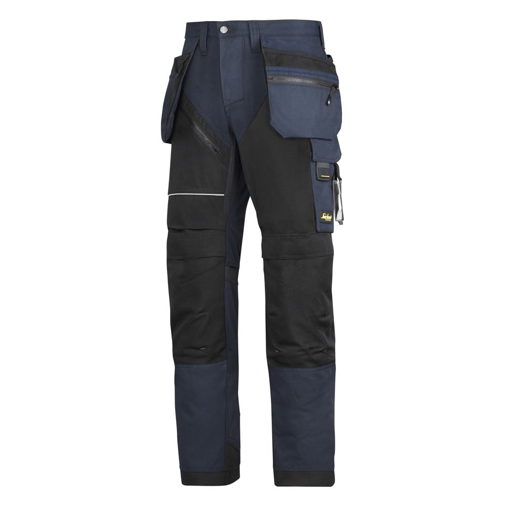 Snickers 6202 RuffWork, Work Trousers+ Holster Pockets Navy Blue/Black