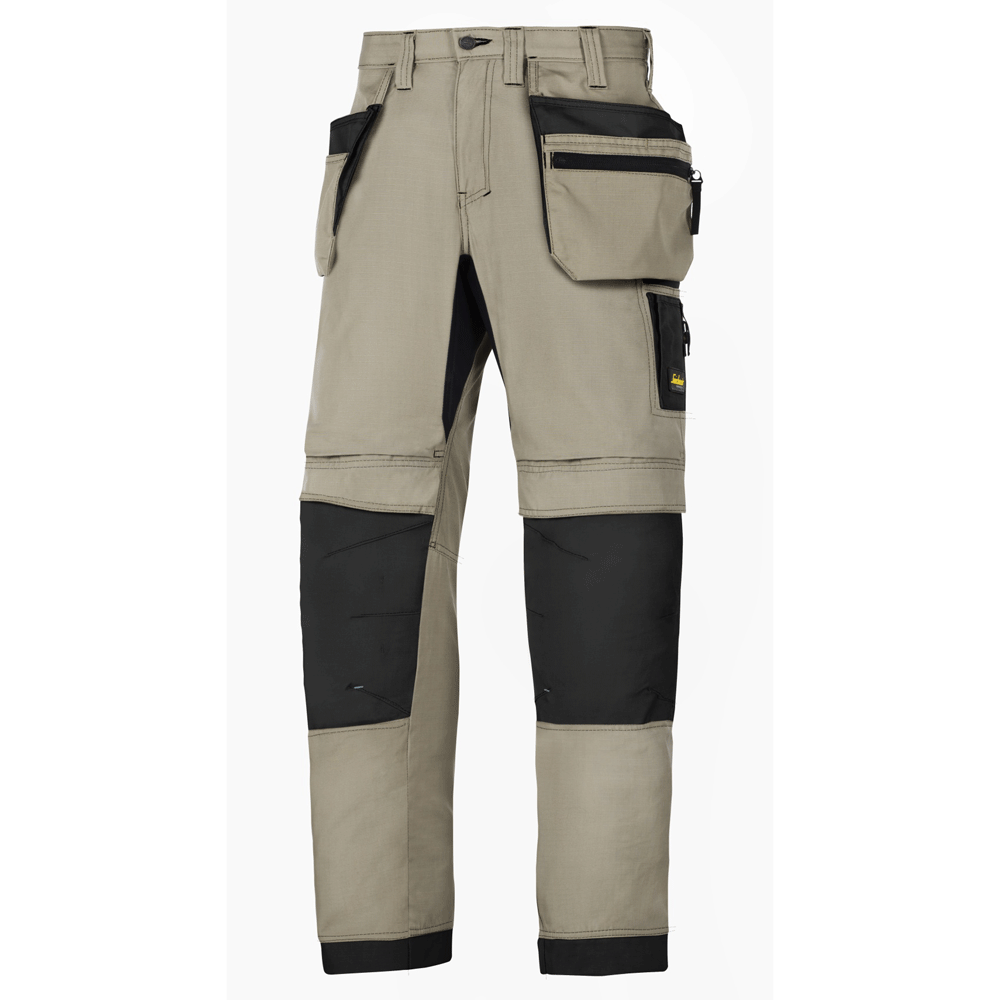 Snickers 6206 LiteWork, 37.5® Work Trousers+ Holster Pockets Khaki/Black
