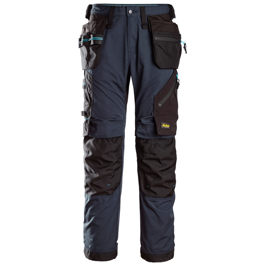 Snickers 6210 LiteWork, 37.5® Holster Pocket Work Trousers Navy Blue / Black / 96 (33" Waist, 30" Leg)
