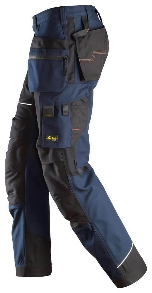 Snickers 6214 RuffWork, Canvas+ Holster Pocket Work Trousers Navy Blue 212 (39" Waist, 28" Leg)