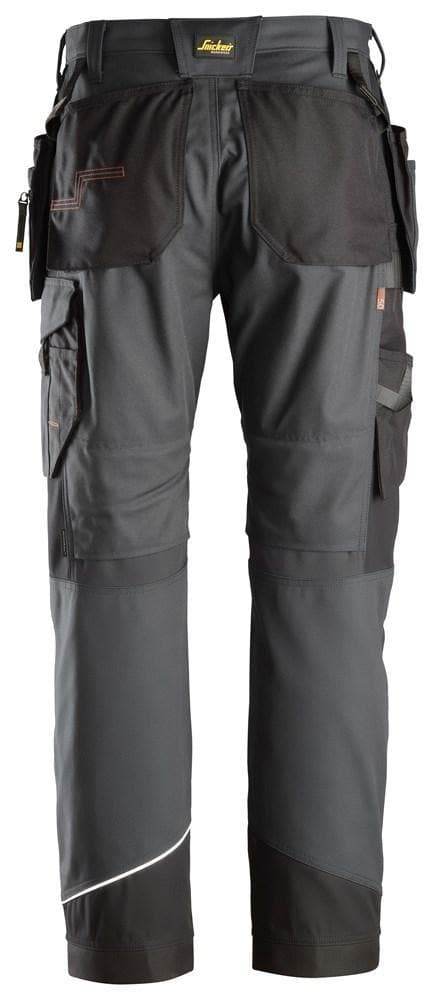 Snickers 6214 RuffWork, Canvas+ Holster Pocket Work Trousers Steel Grey