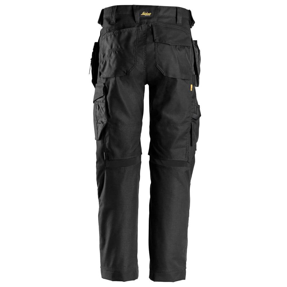 Snickers 6224 AllroundWork, Canvas+ Stretch Work Trousers+ Holster Pockets Black