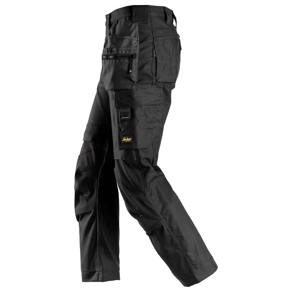 Snickers 6224 AllroundWork, Canvas+ Stretch Work Trousers+ Holster Pockets Black