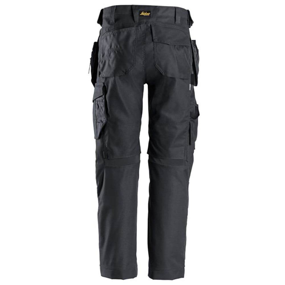 Snickers 6224 AllroundWork, Canvas+ Stretch Work Trousers+ Holster Pockets Steel Grey