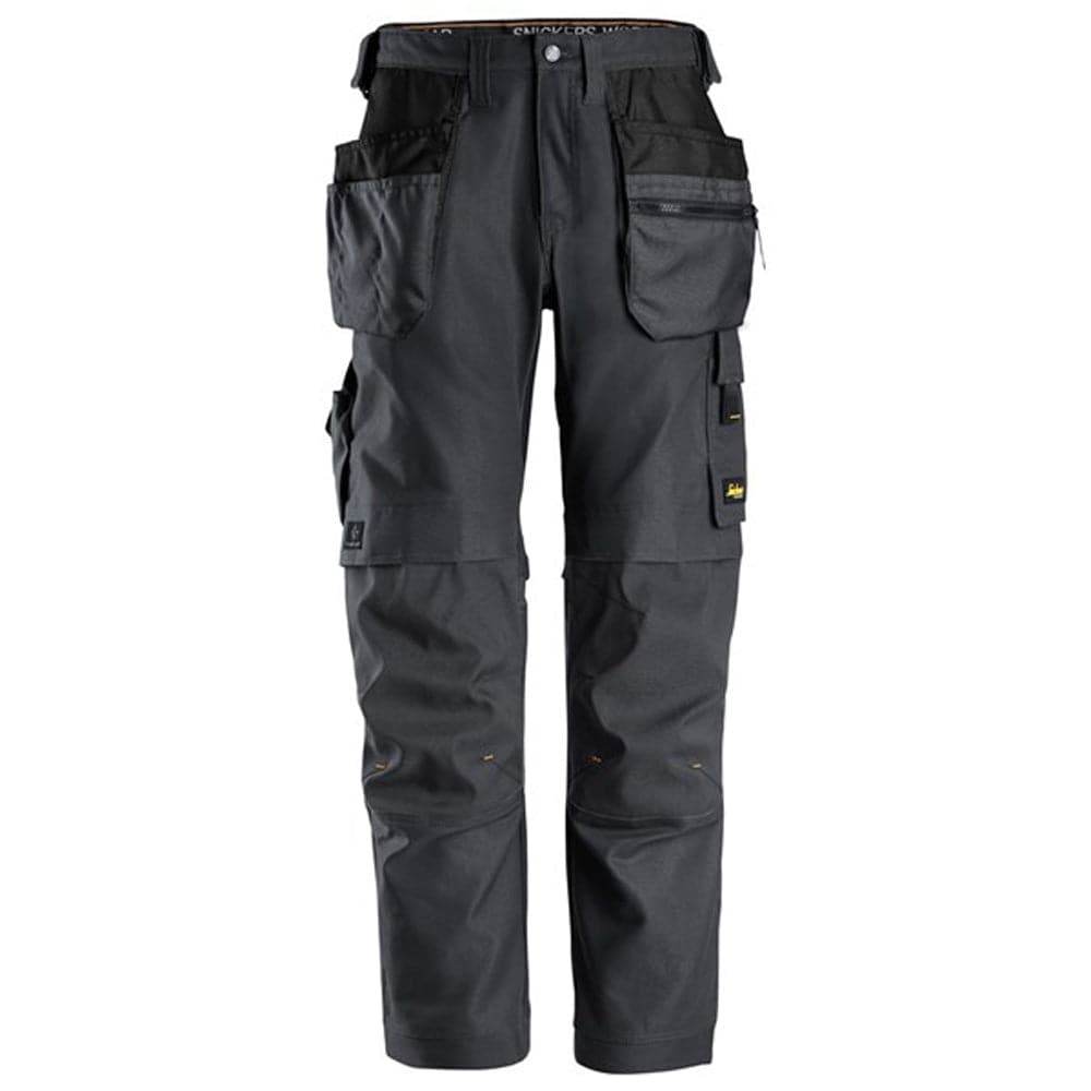 Snickers 6224 AllroundWork, Canvas+ Stretch Work Trousers+ Holster Pockets Steel Grey
