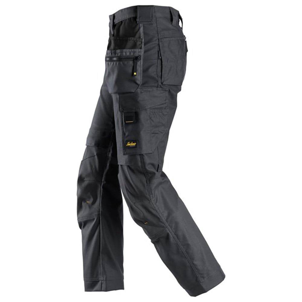 Snickers 6224 AllroundWork, Canvas+ Stretch Work Trousers+ Holster Pockets Steel Grey