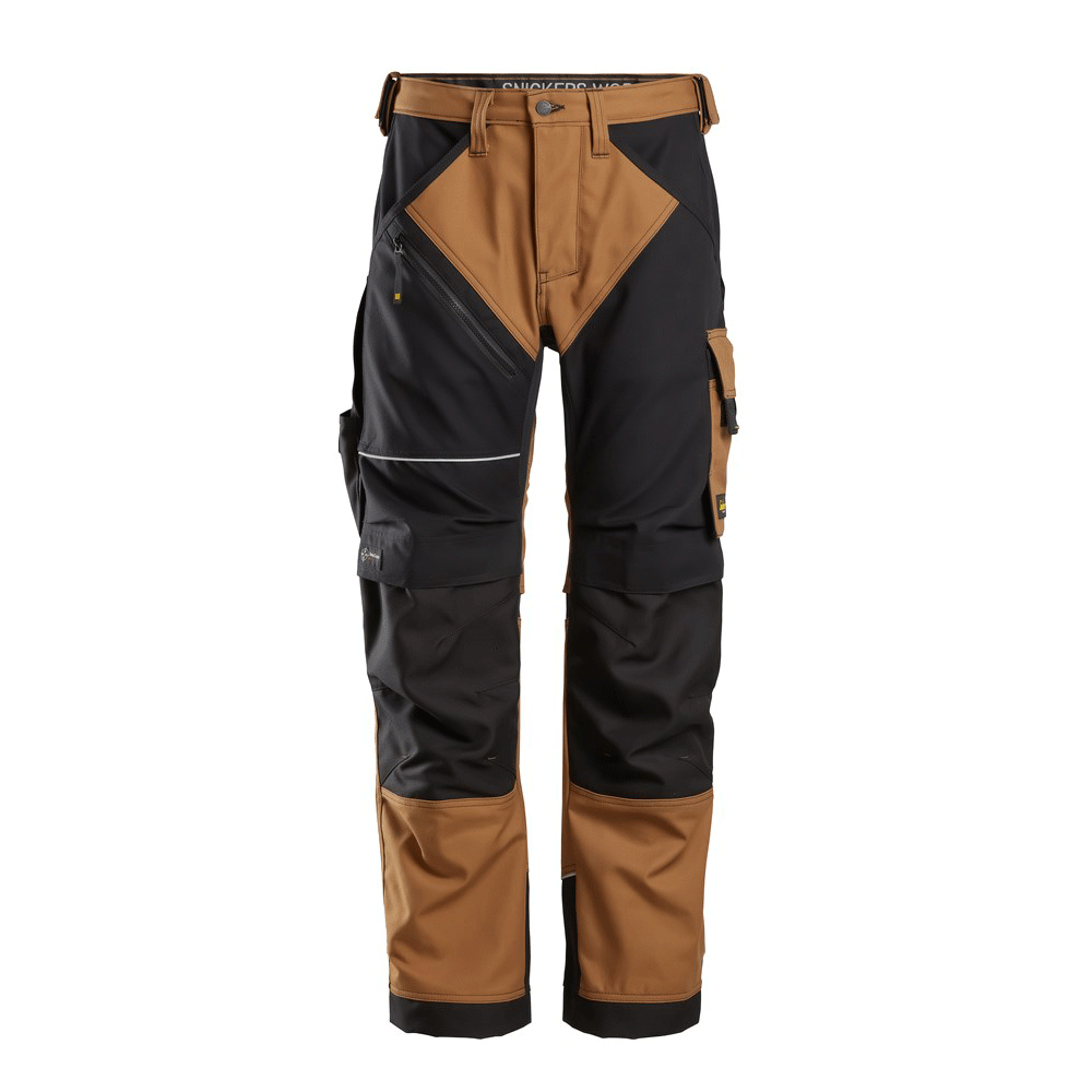 Snickers 6314 RuffWork, Canvas+ Kneepad Work Trousers Brown