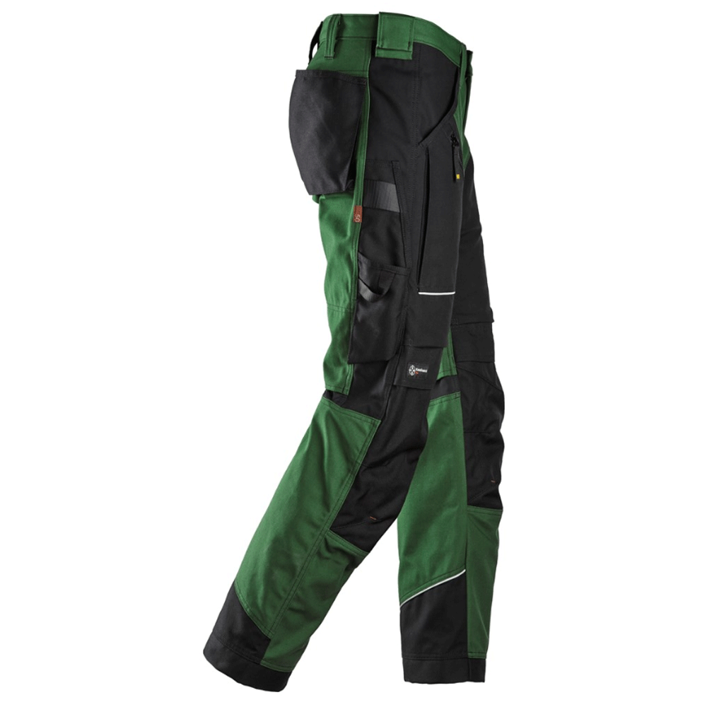 Snickers 6314 RuffWork, Canvas+ Kneepad Work Trousers Forest Green