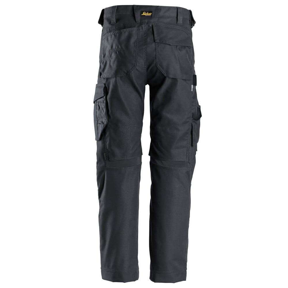 Snickers 6324 AllroundWork, Canvas+ Stretch Work Trousers+ Steel Grey, 30" Waist 32" Leg-Snickers 44