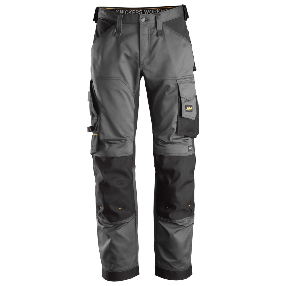 Snickers 6351 AllroundWork, Stretch Loose Fit Work Trousers Steel Grey 35" Waist 28" Leg - Snickers Size 200