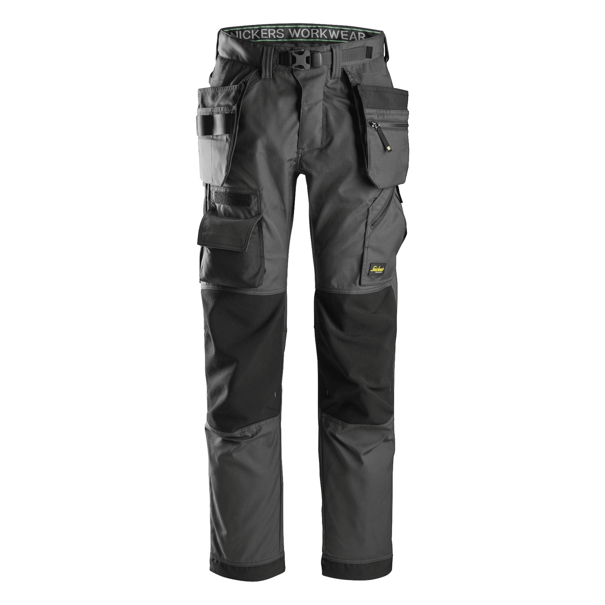 Snickers 6923 FlexiWork Floorlayer Holster Pocket Trousers Steel Grey 36" Waist / 37" Leg - Snickers Size 252