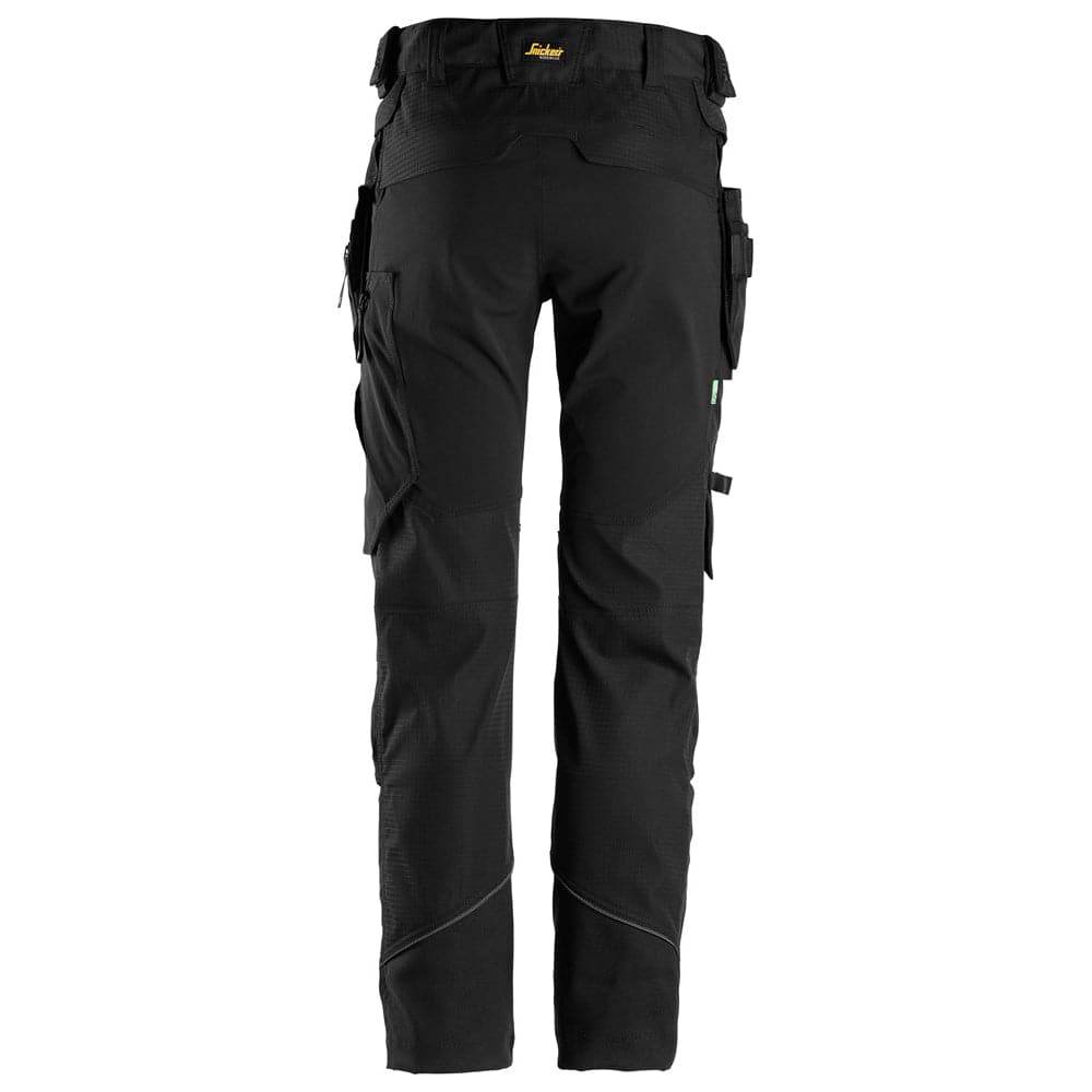 Snickers 6972 FlexiWork, Work Trousers+ Detachable Holster Pockets Steel Grey 33" Waist - 32" Leg