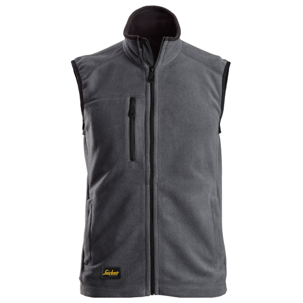 Snickers 8024 AllroundWork, Polartec® Fleece Vest Steel Grey/Black Large