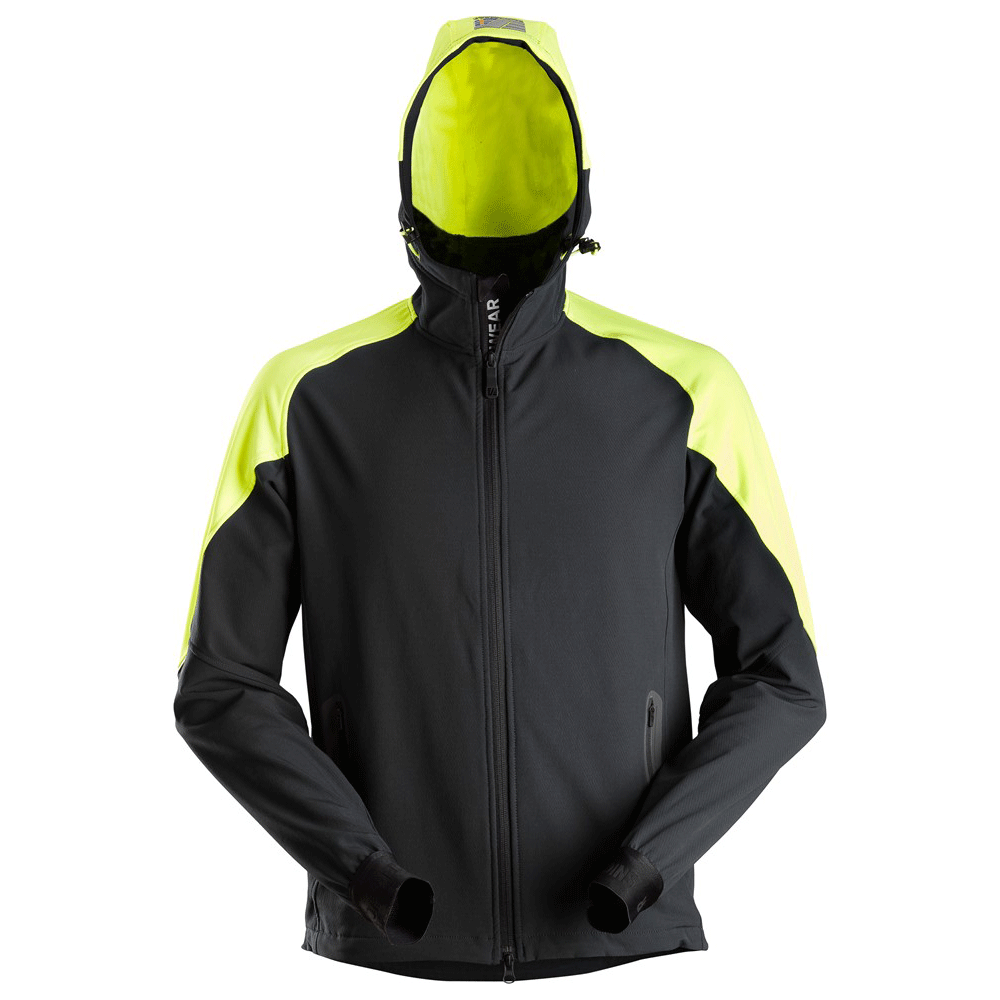 Snickers 8025 FlexiWork, Neon Full Zip Hoodie
