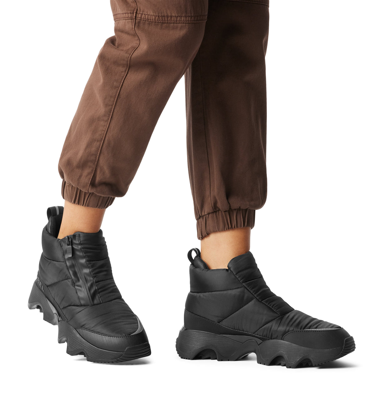 Sorel KINETIC IMPACT PUFFY ZIP Womens Winter Boots Black