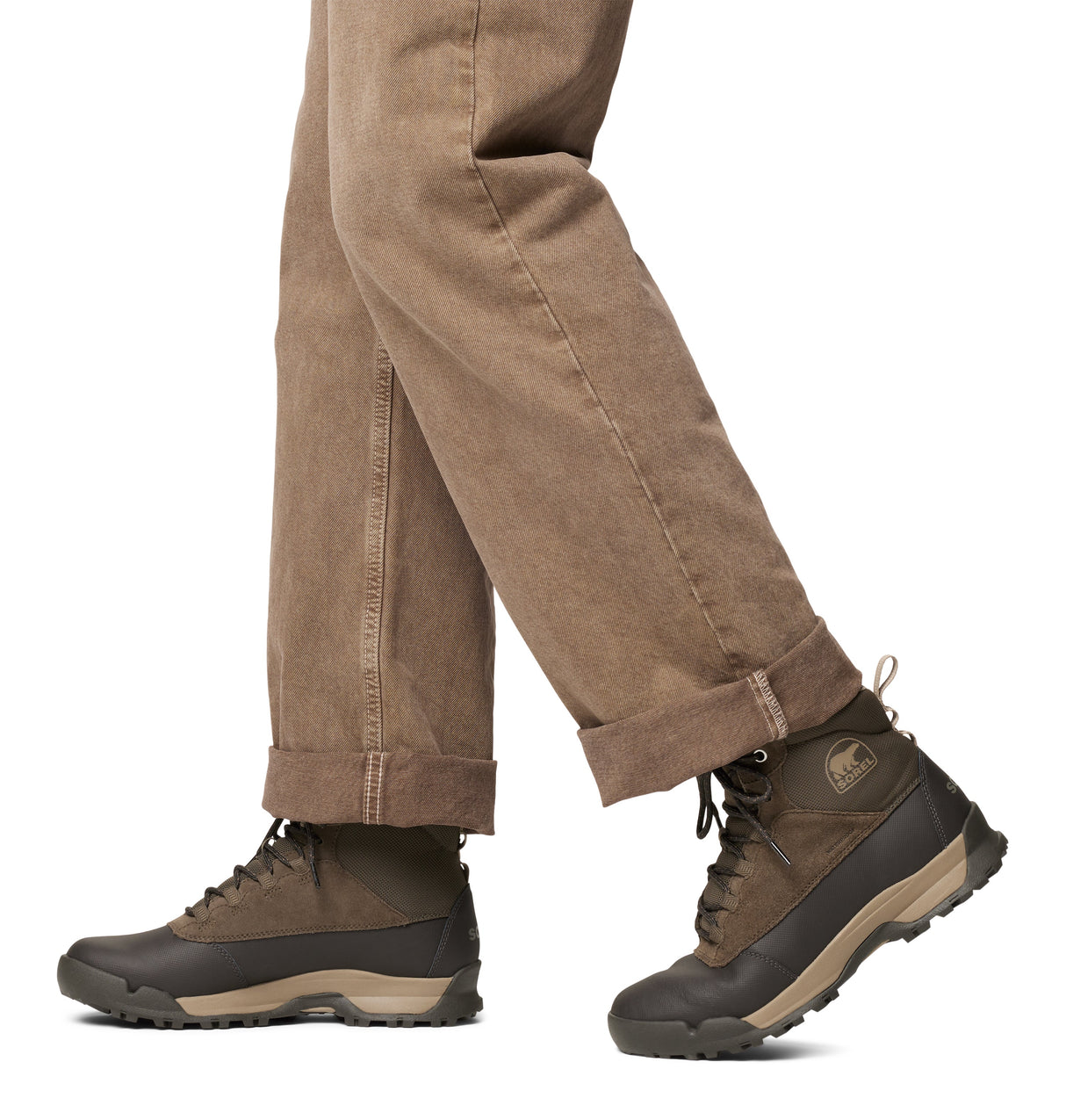 Sorel BUXTON LITE LACE PLUS Mens Winter Boots Brown