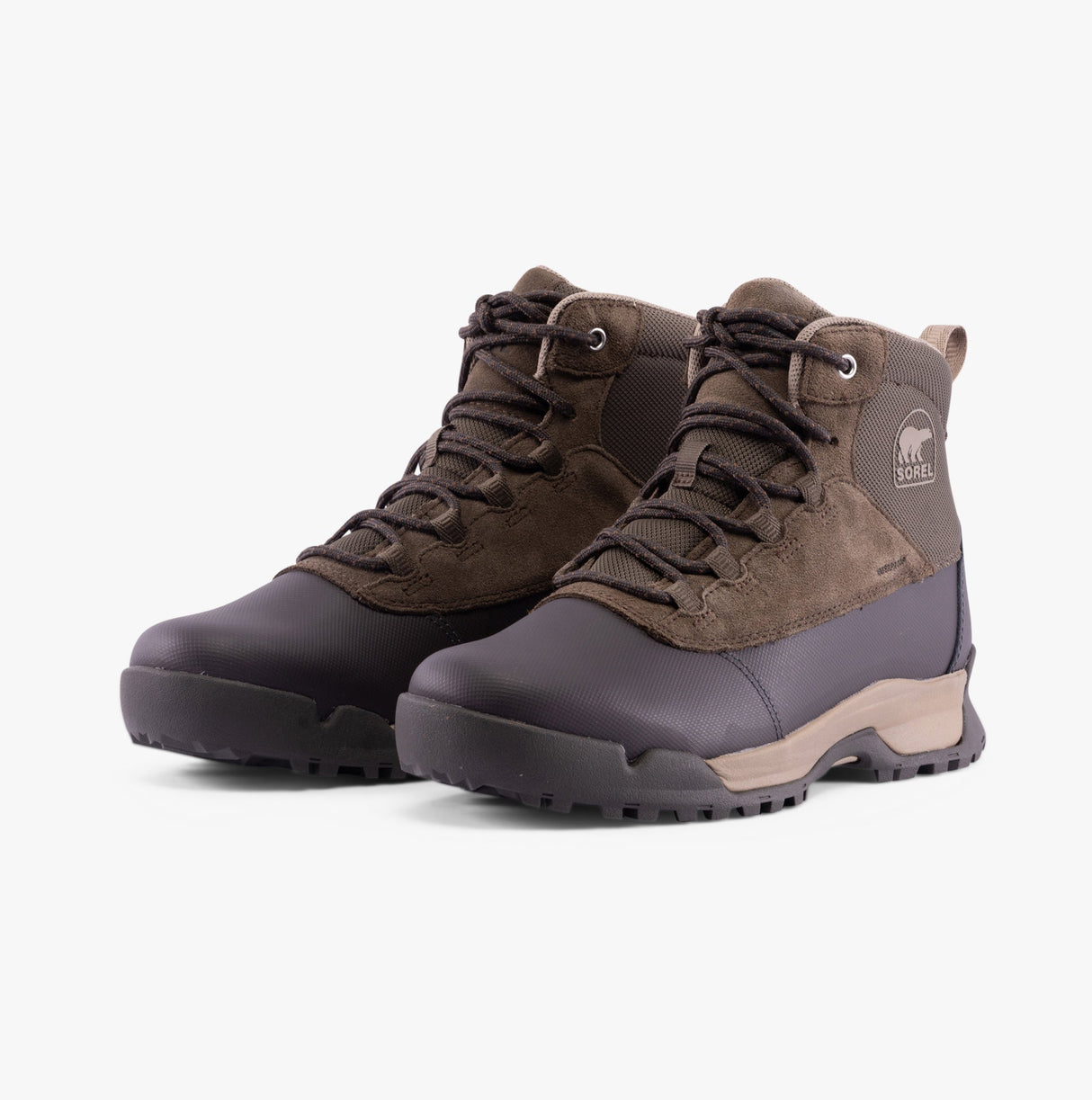 Sorel BUXTON LITE LACE PLUS Mens Winter Boots Brown