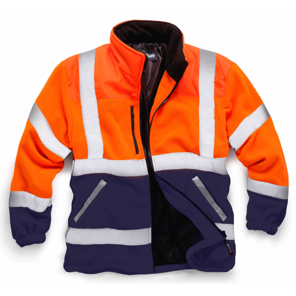 Standsafe HV038 Hi-Vis Two Tone Fleece Jacket Various Colours