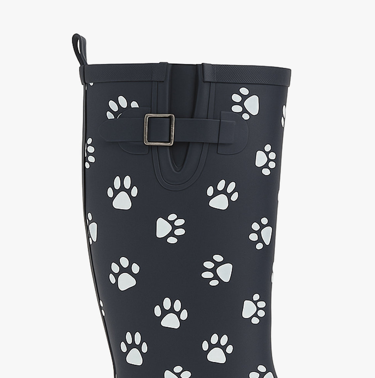 Stormwells W274C Womens Wellington Boots Navy Blue/Paw Print