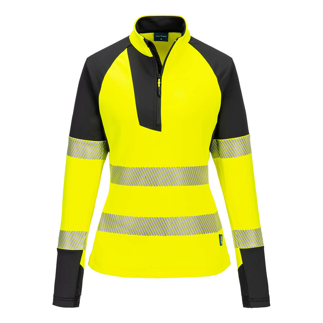 Portwest PW3 Hi-Vis Women's 1/4 Zip Sweatshirt