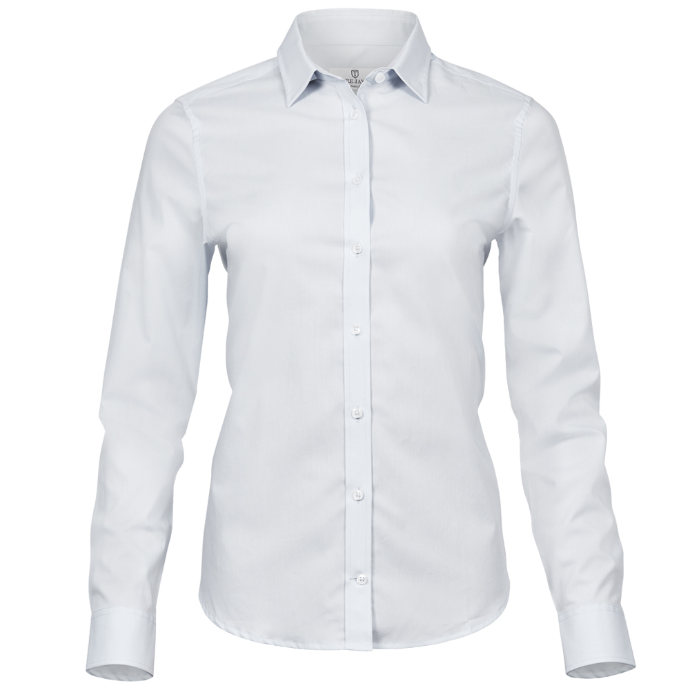 Tee Jays 4025 Ladies Stretch Luxury Long Sleeve Poplin Shirt