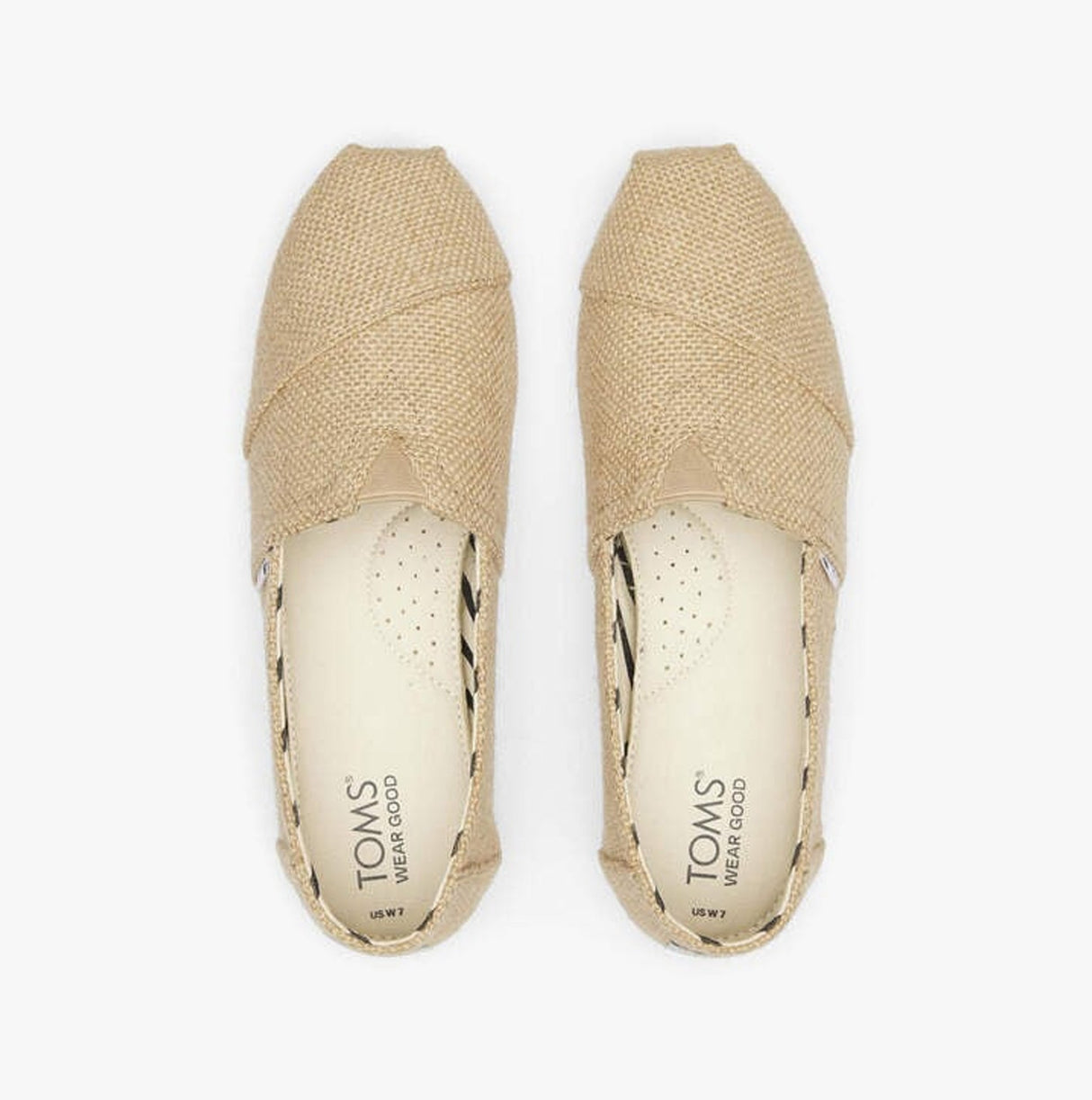 TOMS ALPARGATA Womens Canvas Espadrille Natural