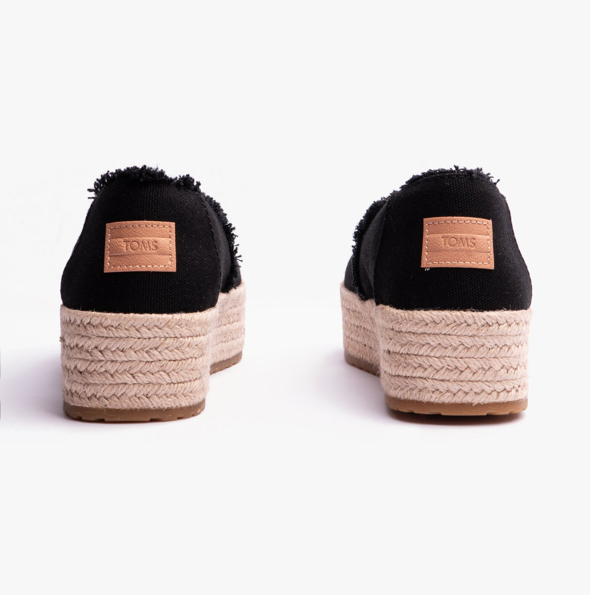 TOMS VALENCIA Womens Espadrilles Black