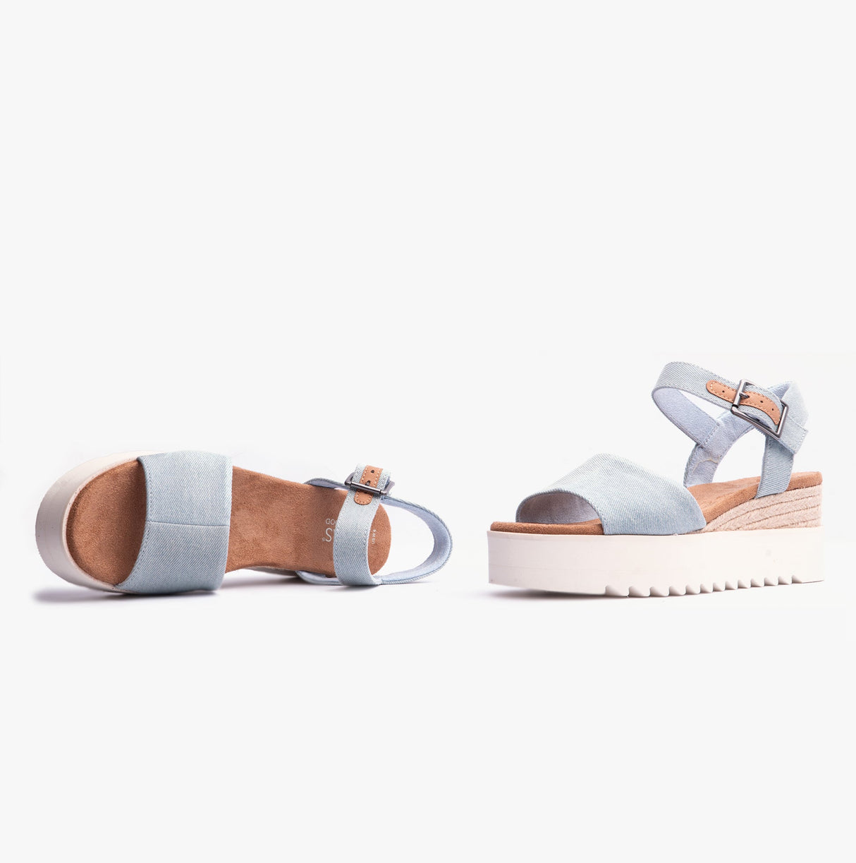 TOMS DIANA Womens Sandals Pastel Blue
