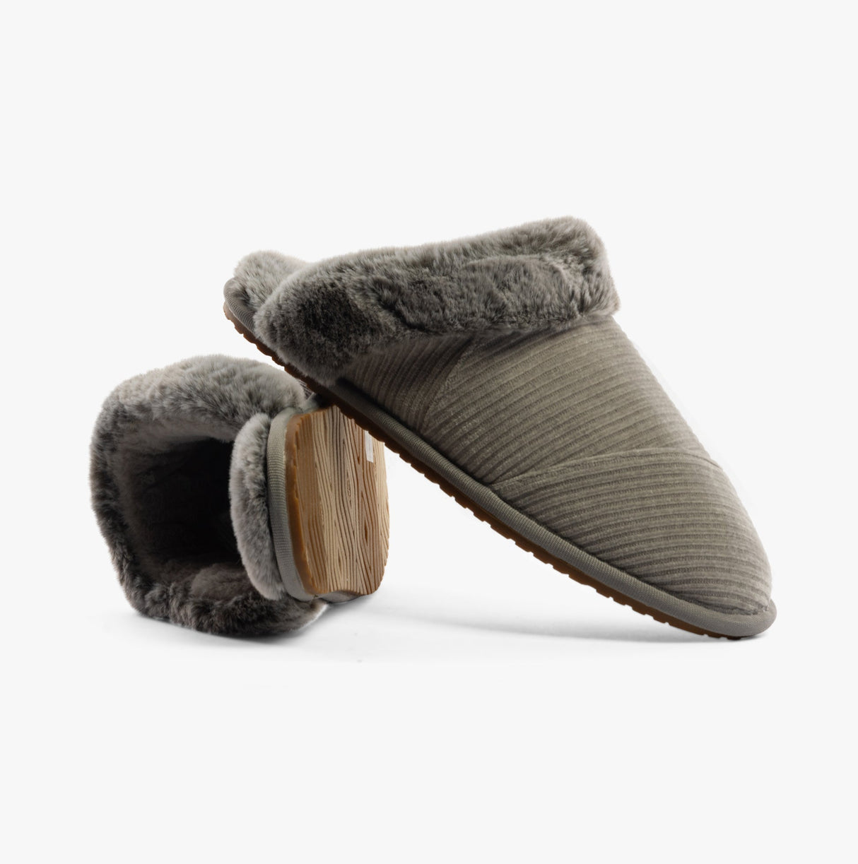 TOMS VALERIE Womens Slippers Grey