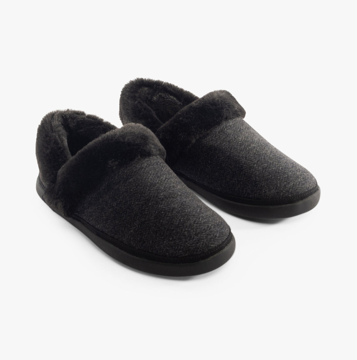 TOMS OSLO Womens Slippers Black