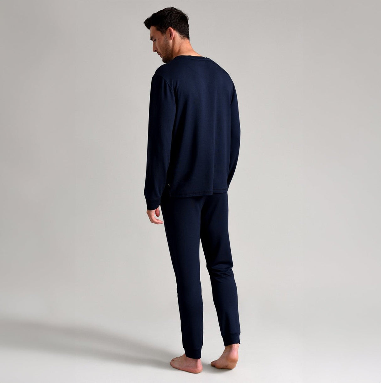 Ted Baker SUPER SOFT Long Sleeve Top Mens Navy