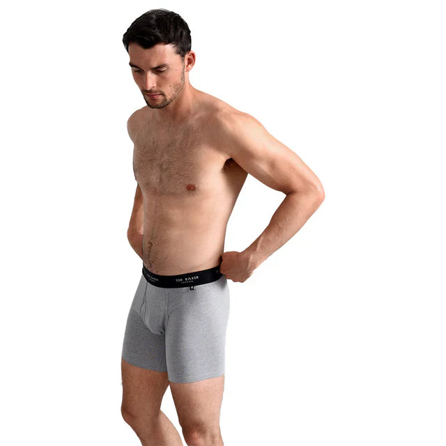 Ted Baker 3-Pack Cotton Boxer Briefs Mens Black/White/Grey
