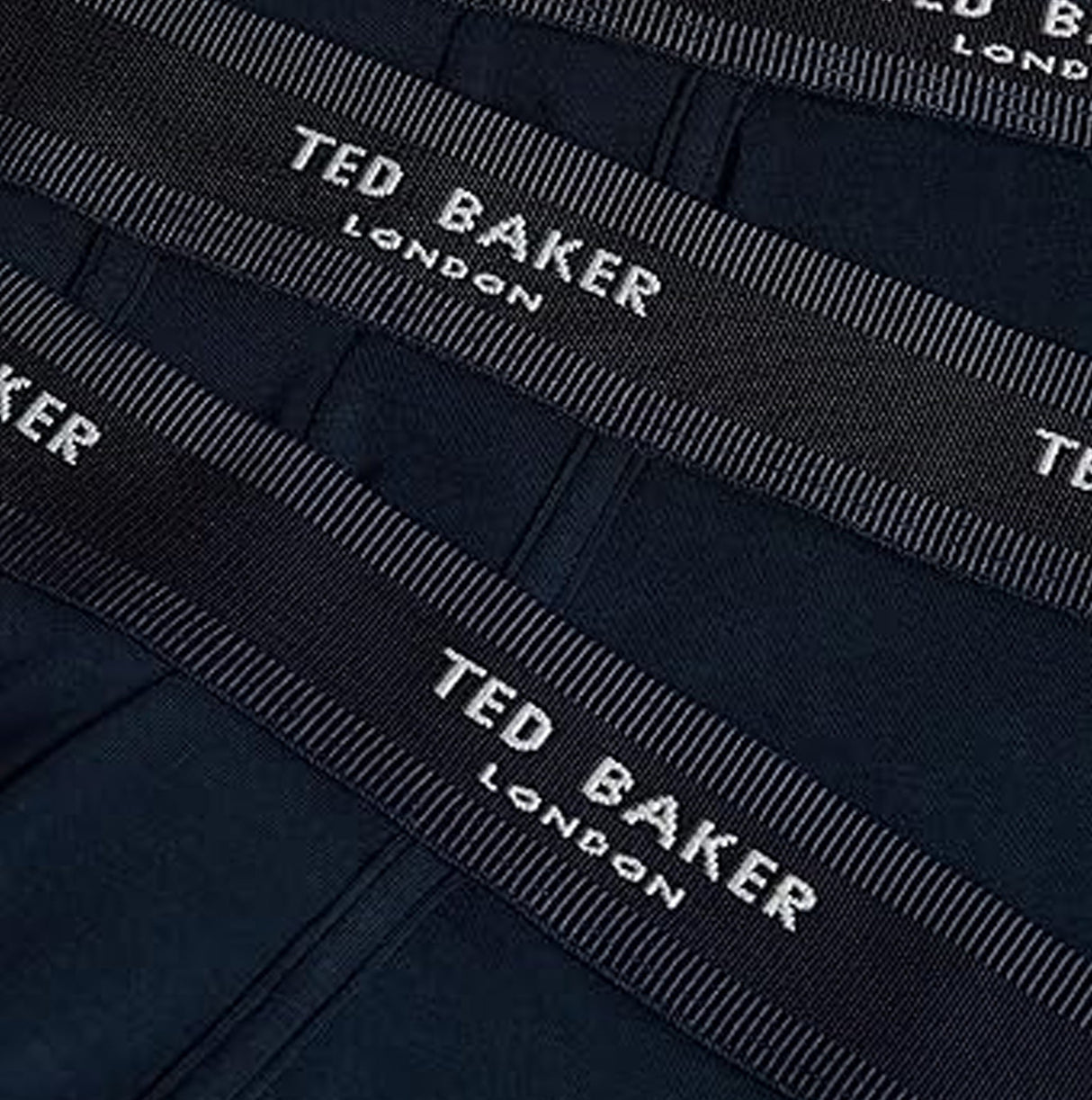 Ted Baker 3-Pack Cotton Trunks Mens Navy