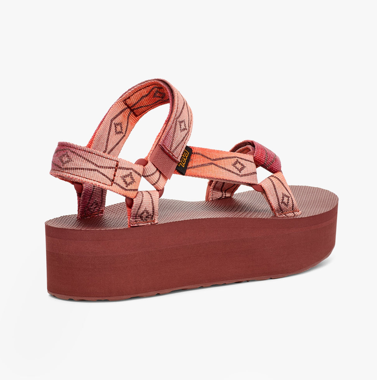 Teva FLATFORM UNIVERSAL SUNSCAPE Womens Sandals Waterless Scarlet