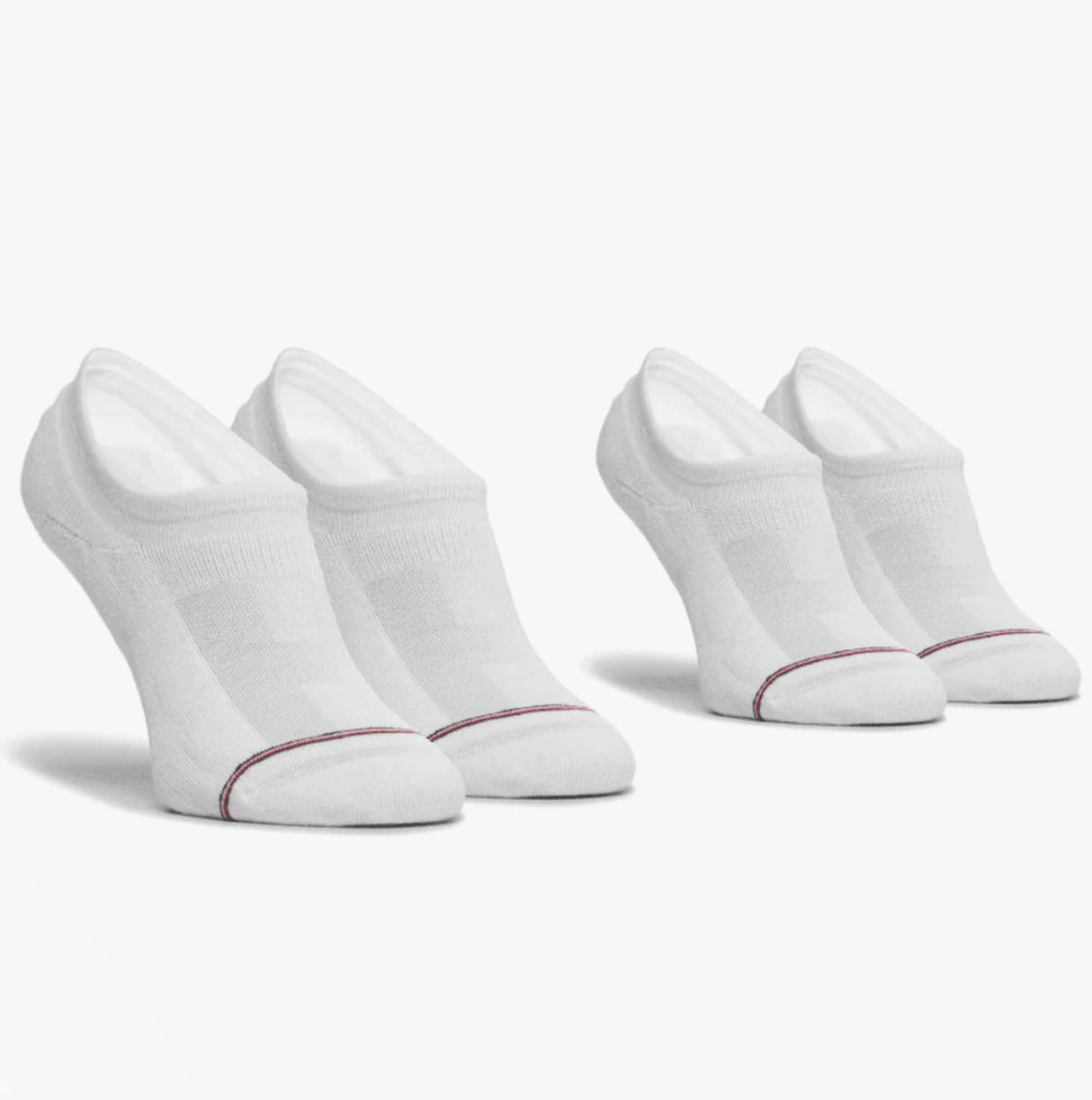Tommy Hilfiger 2 Pack Mens Invisible Socks White