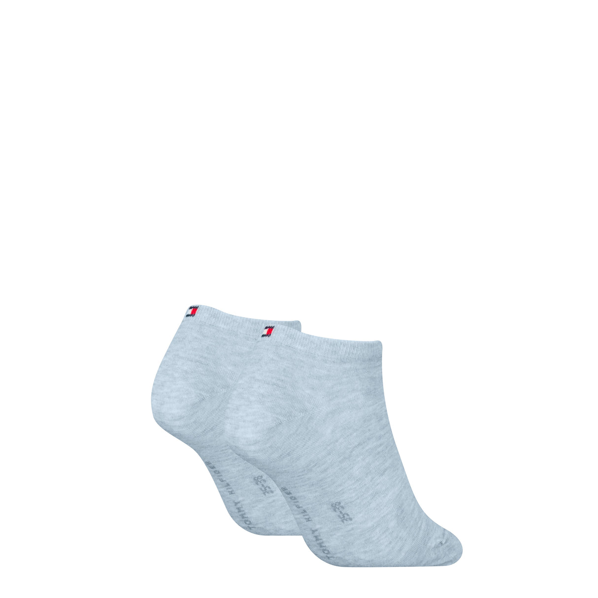 Tommy Hilfiger 2 Pack Trainer Womens Ankle Socks Light Blue