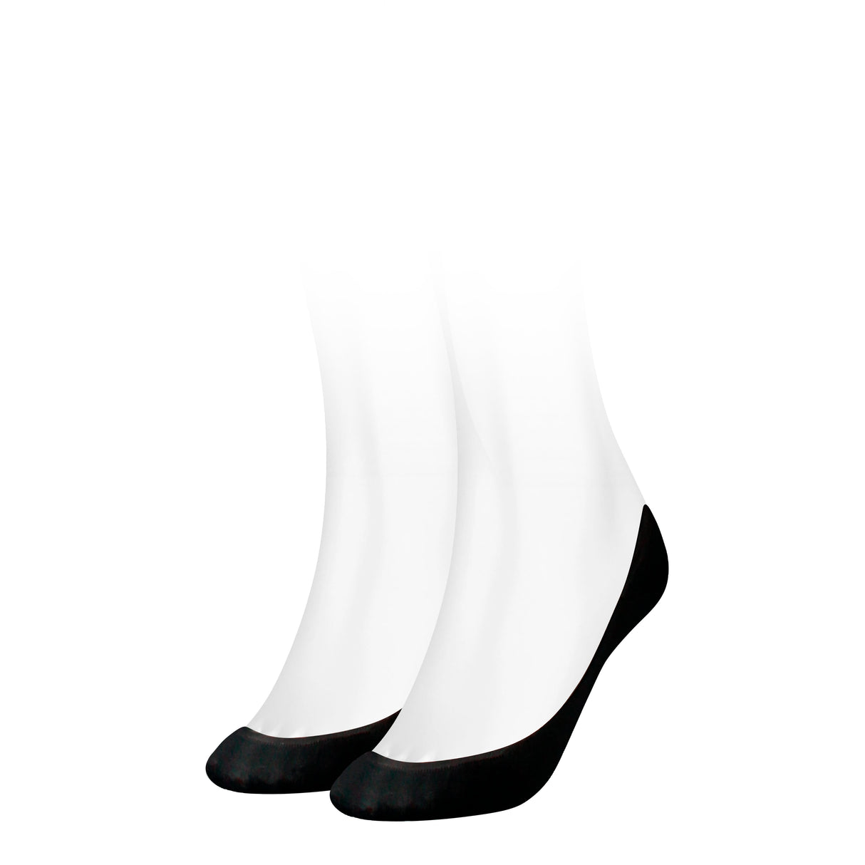 Tommy Hilfiger 2 Pack Womens Ballerina Socks Black
