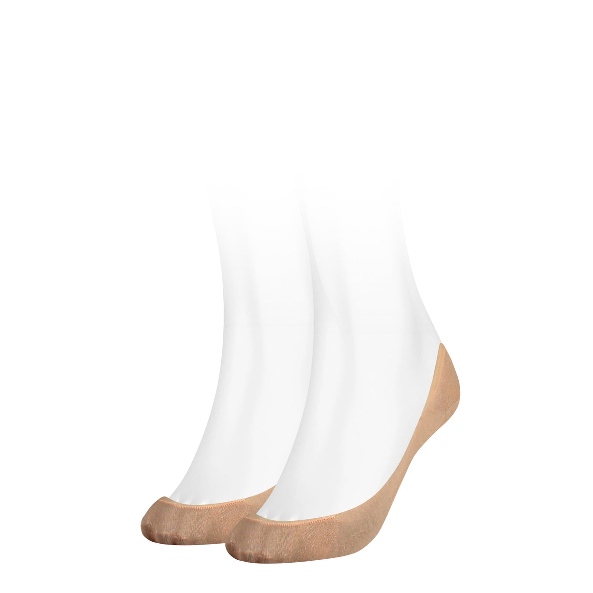 Tommy Hilfiger 2 Pack Womens Ballerina Socks Beige