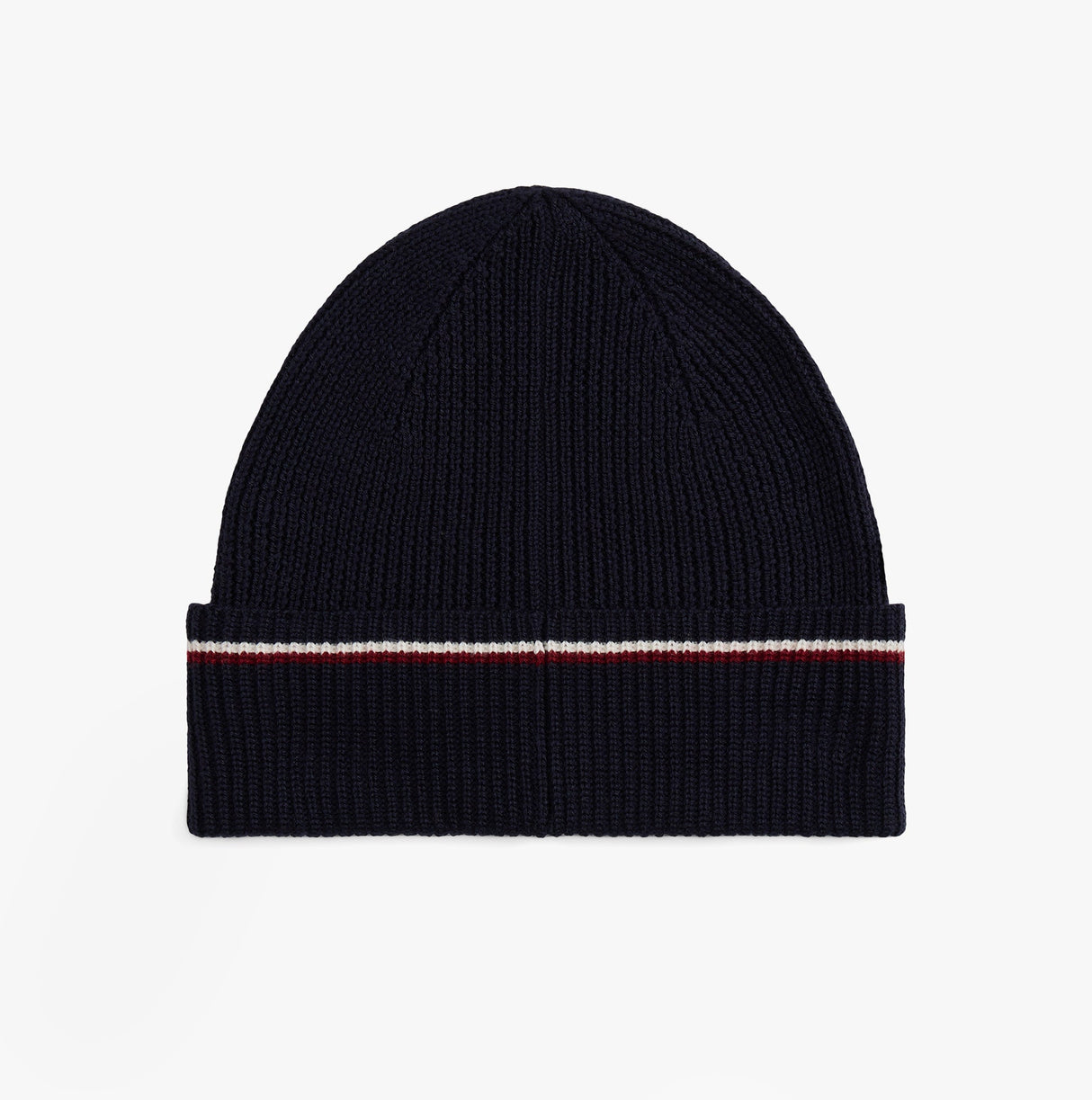 Tommy Hilfiger Signature Tape Mens Wool Beanie Blue