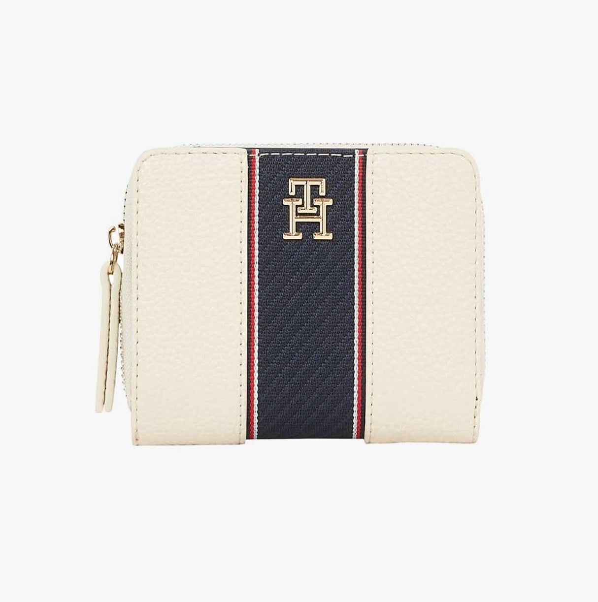 Tommy Hilfiger Womens monogram wallet with TH signature Cream