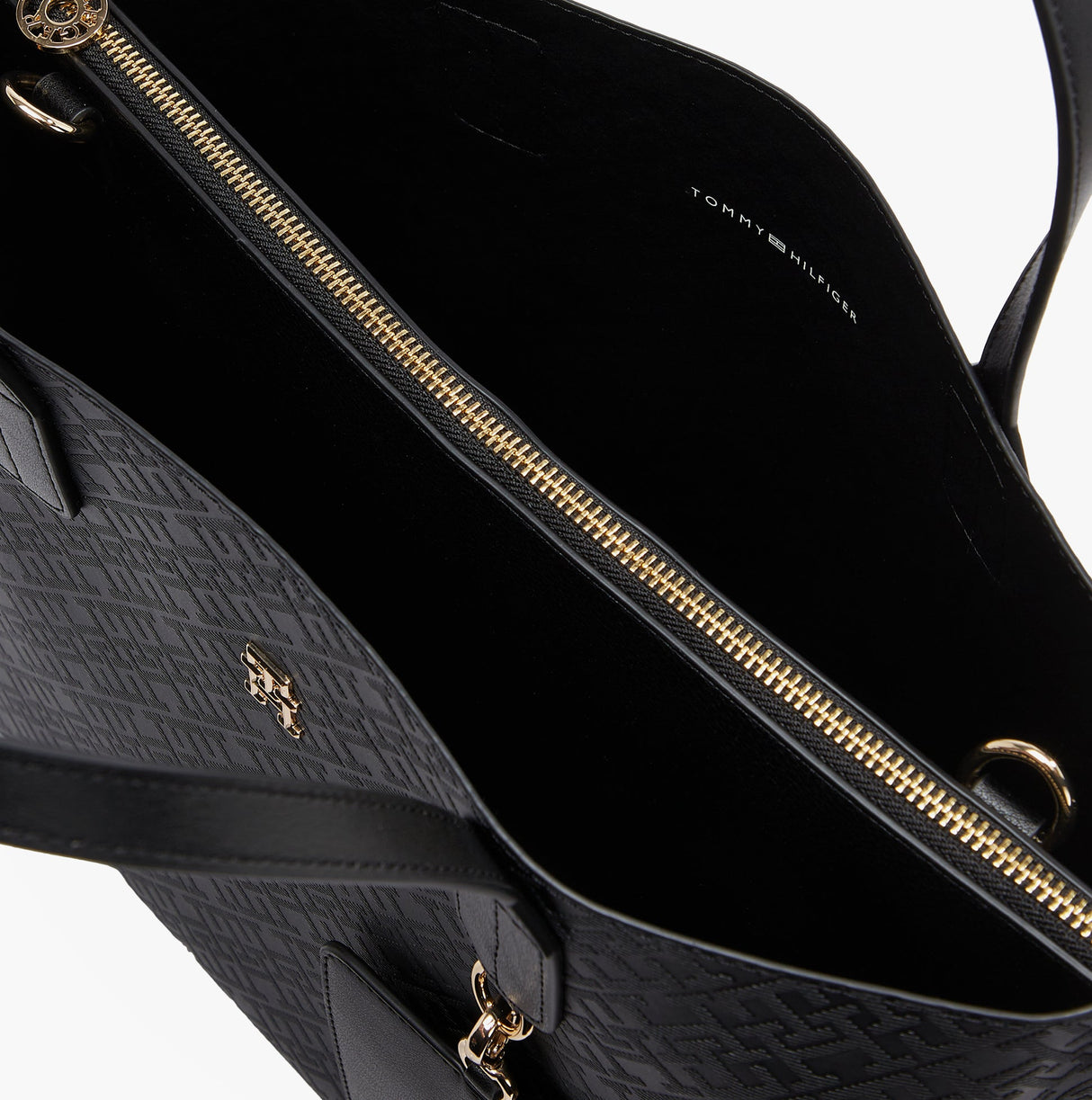 Tommy Hilfiger DISTINCT SATCHEL Womens Handbag Black