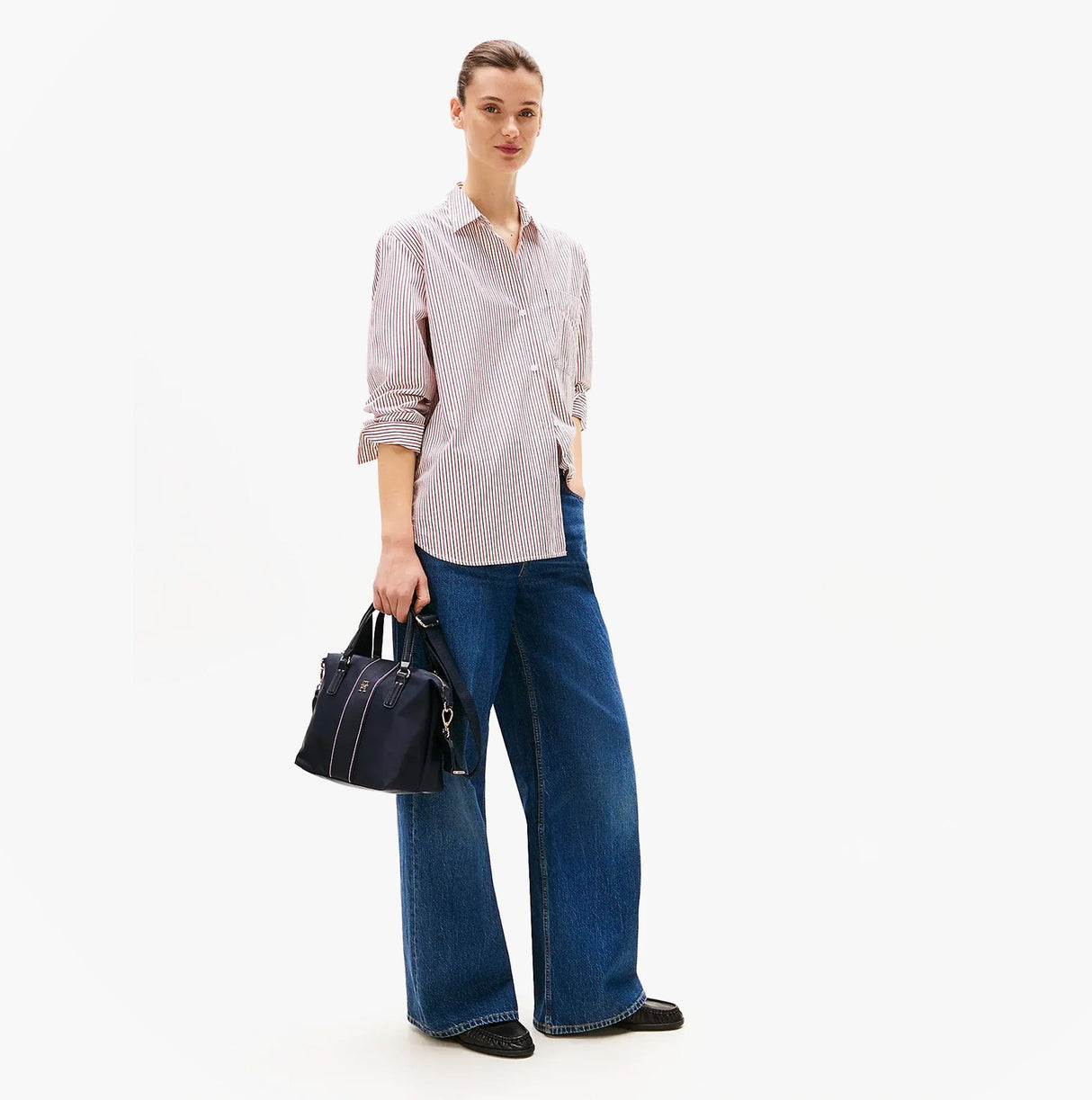 Tommy Hilfiger POPPY SMALL TOTE COR Womens Handbag Space Blue Corp